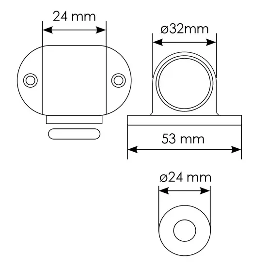 MDS-1 PC, magnetic door stopper, colour - chrome image buy in World