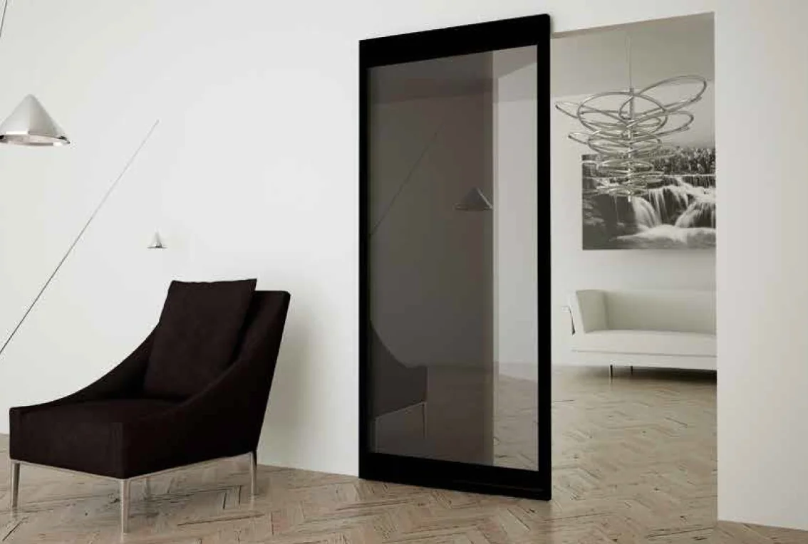 INVISIBLE-2 FRAME 1100/3000 NKS, door sliding system, width - 1100mm, height - 3000mm, colour - nickel image buy World