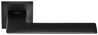 PLATEAU, door handle on square rosette MH-51-S6 BL, colour - black
