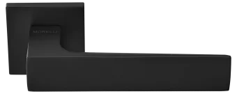 MIRA, door handle on square rosette  MH-54-S6 BL, color - black