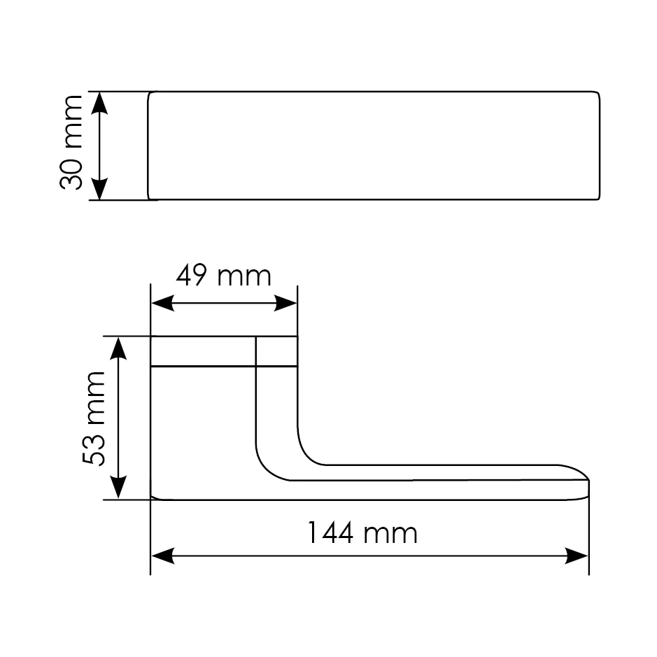 SHUTTLE NIS, door handle, colour - satin nickel image buy in World