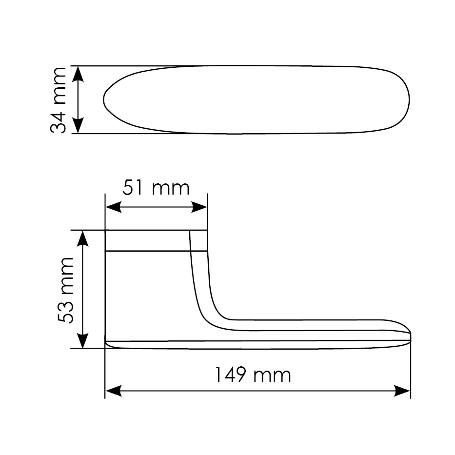 UNIVERSE NIS, door handle, colour - satin nickel image buy in World