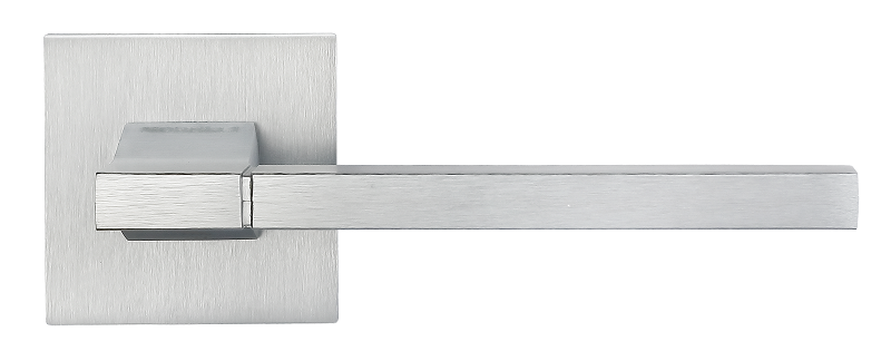 YSTAD door handle on square rosette 6mm  MH-47-S6 SSC, colour - super satin chrome image buy in World