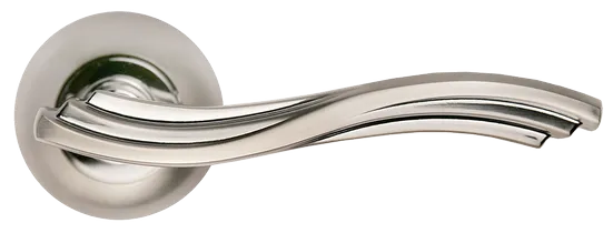 MIRAGE, door handle MH-14 SN/CP, colour - white nickel/chrome image buy in World