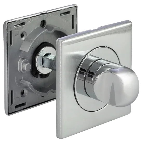 LUX-WC-S CSA/CRO, WC knob, colour - satin chrome/chrome image buy World