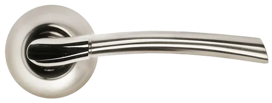 PISA, door handle MH-06 SN/CP, colour - white nickel/chrome image buy in World