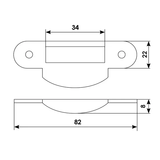 Strike plate Z1 B, colour - black image buy in World