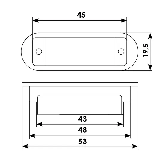 Magnet strike plate W7 PC/SC, colour - gray image buy in World