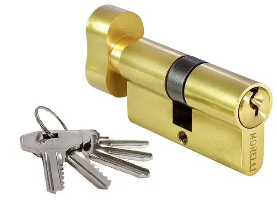 60CK PG, euro cylinder with WC knob (60 mm), colour - gold image buy World