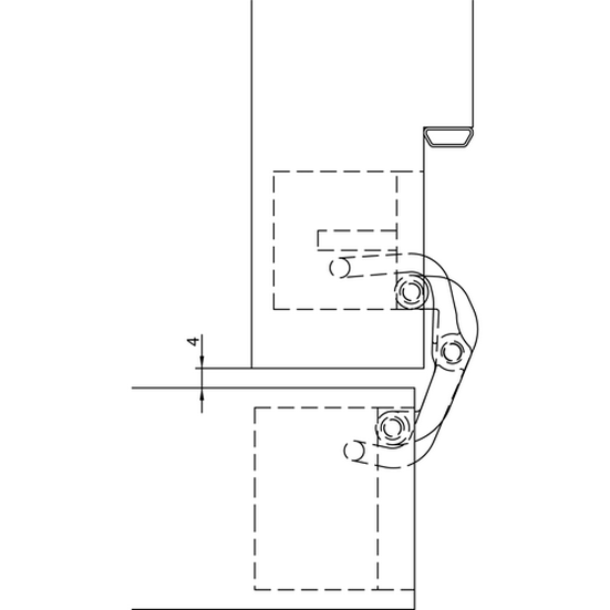 HH-5 SC, hidden hinge, colour - satin chrome image door furniture World