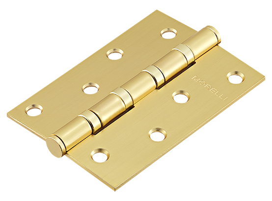 Steel hinge ( universal ), MS 100X70X2.5-4BB MSG, colour - matt satin gold    image buy World