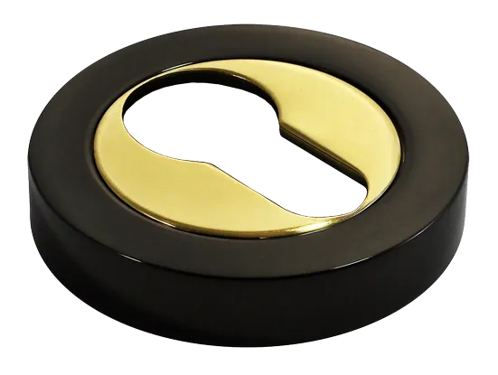 LUX-KH-R2 NNO, escutcheon, colour - black chrome/gold image buy World