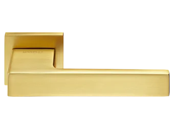 LOT door handle on square rosette 6mm  MH-56-S6 MSG, colour - matt satin chrome