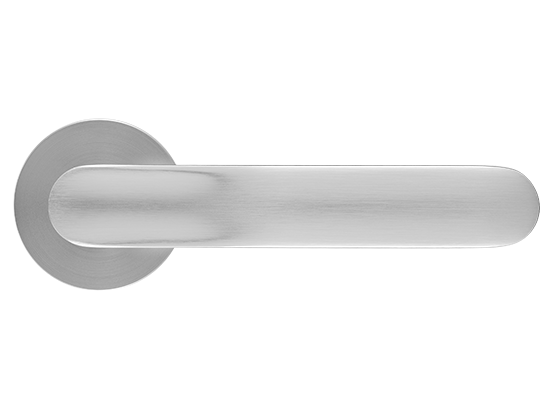 GARAK door handle on round rosette 6mm,  MH-59-R6 MSC, colour - matt satin chrome image buy in World