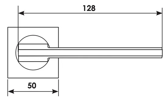 ROCK S1 NIS, door handle, colour - satin nickel image buy in World