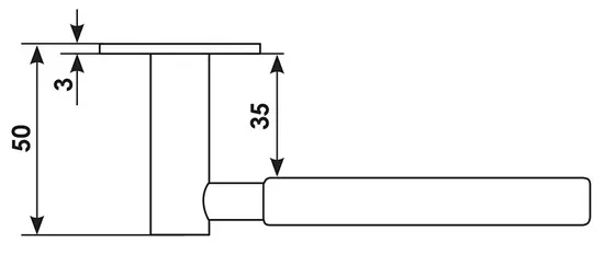 CLOUD R1 NIS/NIK, door handle, colour - satin nickel/nickel image furniture World