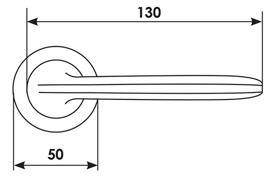 SAND R2 NIS, door handle, colour - satin nickel image buy in World