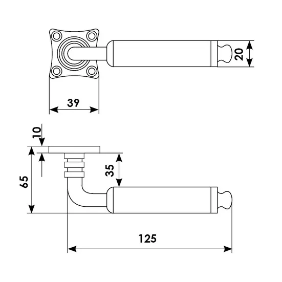 RIVA NIS, door handle, colour - satin nickel image buy in World